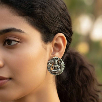 Lakshmi Design German Silver Earrings for Women